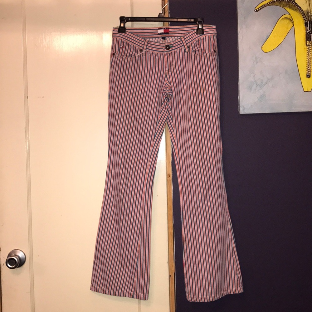 Vintage Tommy Jeans Striped Bell Bottom Flares. 3.